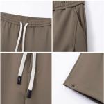 Quần short jogger cotton in logo tùy chỉnh, unisex, phong cách đường phố, bộ đồ thể thao 2 món, áo phông size lớn, chất liệu thoáng khí
