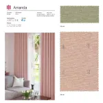 Rèm vải Nhật Bản mã Amanda