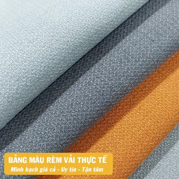 Rèm vải bố phòng khách chống nắng tốt mã PA25-09