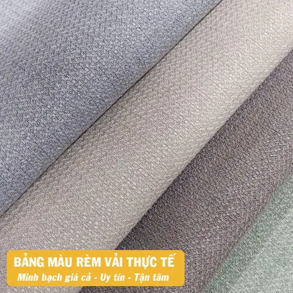 Rèm vải bố phòng khách chống nắng tốt mã PA25-09