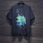 Áo thun nam thiết kế cá nhân hóa, chất liệu cotton thoáng khí, phong cách Hip Hop đường phố, in nhãn mác riêng