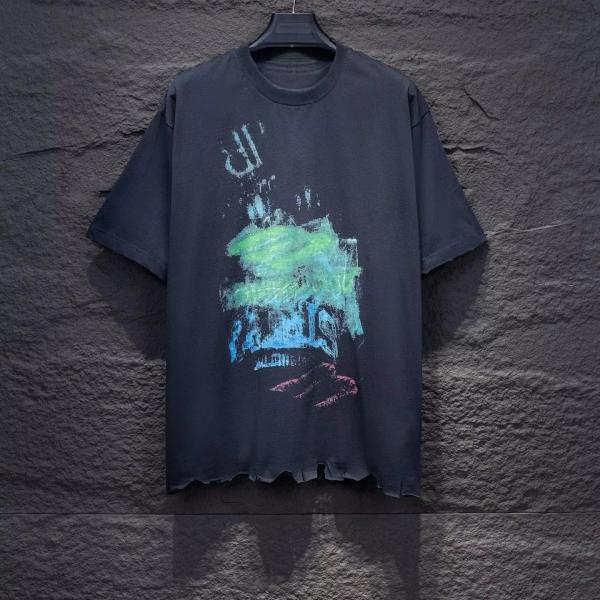 Áo thun nam thiết kế cá nhân hóa, chất liệu cotton thoáng khí, phong cách Hip Hop đường phố, in nhãn mác riêng