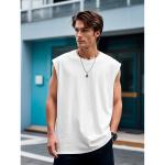 Áo ba lỗ tập gym nam mùa hè nhẹ, thoáng khí, 100% cotton, khả năng thấm hút mồ hôi vượt trội