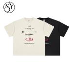 Áo thun nam Beauledo Summer American Streetwear phong cách thể thao đường phố nước ngoài, chất liệu 100% cotton 235g, dáng rộng, thoáng khí, cá tính.