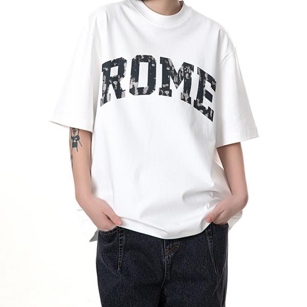 Tùy Chỉnh Bán Buôn 100% Cotton Dệt Kim Quá Khổ Đau Khổ Nặng Người Đàn Ông Của T-Shirt Với Lụa Màn Hình In Ấn