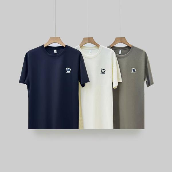 Mua Số Lượng Lớn 230gsm Quá Khổ Thêu Logo T Áo Sơ Mi Chất Lượng Cao Cotton Bán Buôn T Áo Sơ Mi Cho Nam Giới