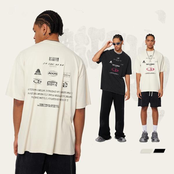 Áo thun nam Beauledo Summer American Streetwear phong cách thể thao đường phố nước ngoài, chất liệu 100% cotton 235g, dáng rộng, thoáng khí, cá tính.
