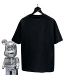 Áo thun cotton đen nam oversize in chữ graffiti, in kỹ thuật số, phong cách đường phố, mẫu mới hè 2026