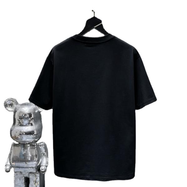 Áo thun cotton đen nam oversize in chữ graffiti, in kỹ thuật số, phong cách đường phố, mẫu mới hè 2026