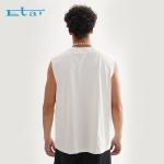 T Áo Sơ Mi Tank Top Người Đàn Ông Thời Trang Phố Quần Áo Siêu Sản Xuất Gân Vòng Cổ Phồng In Loose Người Đàn Ông Của Tank Top Không Tay T-Shirt