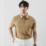 2025 Mùa Hè Ngắn Tay Thời Trang T Áo Sơ Mi Chất Lượng Cao Ve Áo Kinh Doanh Rắn Màu Sắc Giản Dị Polo Áo Sơ Mi Cho Nam Giới