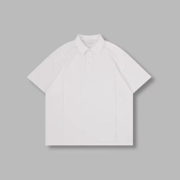 Áo Polo nam mùa hè chất lượng cao, kiểu dáng đơn giản, phong cách retro Mỹ, phối màu, rộng rãi, tay ngắn, in logo tùy chỉnh
