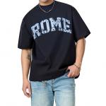 Tùy Chỉnh Bán Buôn 100% Cotton Dệt Kim Quá Khổ Đau Khổ Nặng Người Đàn Ông Của T-Shirt Với Lụa Màn Hình In Ấn