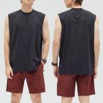 Áo ba lỗ nam chất liệu nylon tơ đá, thoáng mát, kiểu dáng rộng rãi, thích hợp tập gym, chạy bộ ngoài trời, marathon, tập luyện đường mòn.