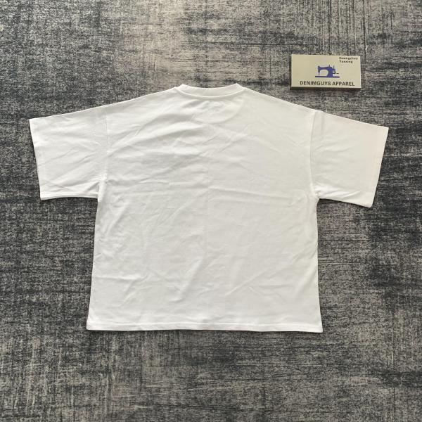 Denimguys Tùy Chỉnh 100% Cotton Người Đàn Ông Của Quá Khổ T-Shirt Nhà Máy Tùy Chỉnh Thời Trang Phố Thêu O-Cổ T-Shirt Cho Nam Giới