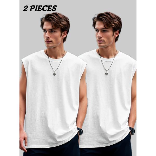 Áo ba lỗ tập gym nam mùa hè nhẹ, thoáng khí, 100% cotton, khả năng thấm hút mồ hôi vượt trội