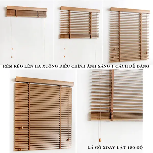 Rèm gỗ văn phòng hãng Sankaku mã SKK14