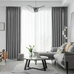 Rèm vải bố phòng khách chống nắng tốt mã PA25-09