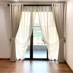 Rèm vải bố phòng khách chống nắng tốt mã PA25-09