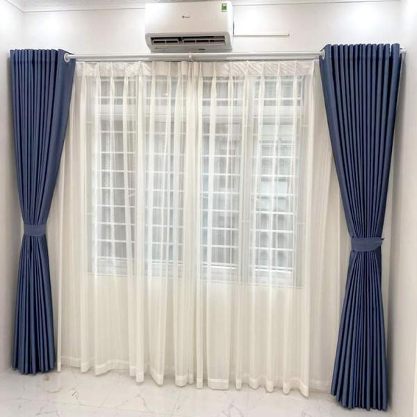 Rèm vải bố phòng ngủ chống nắng tốt mã PA25-12