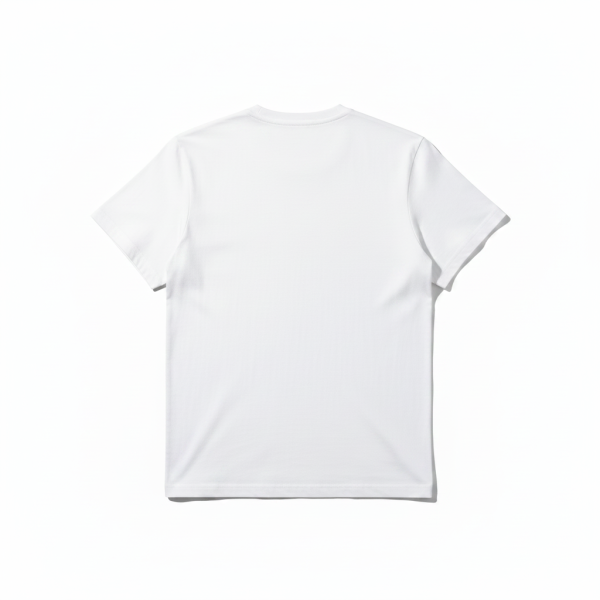 Áo thun nam trắng tay ngắn cổ tròn, chất liệu jersey cotton 100%, dáng rộng, phong cách đường phố, chống xù, 220g