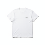 Áo thun nam trắng tay ngắn cổ tròn, chất liệu jersey cotton 100%, dáng rộng, phong cách đường phố, chống xù, 220g