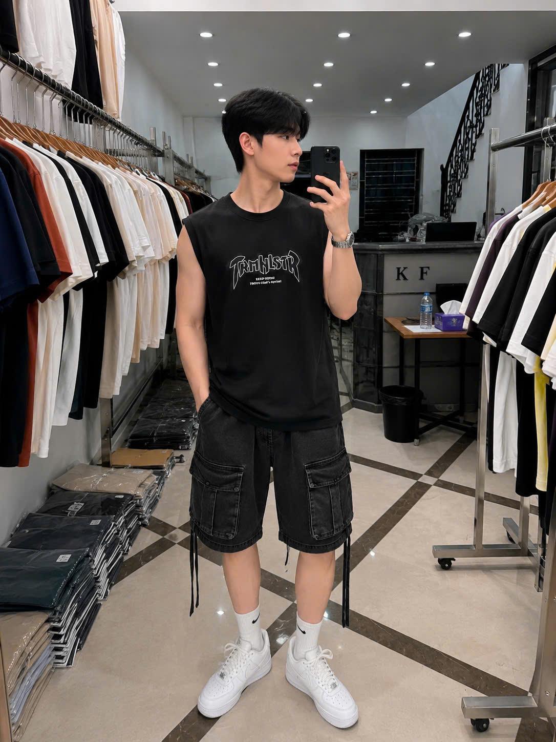 ÁO TANKTOP NAM BASIC